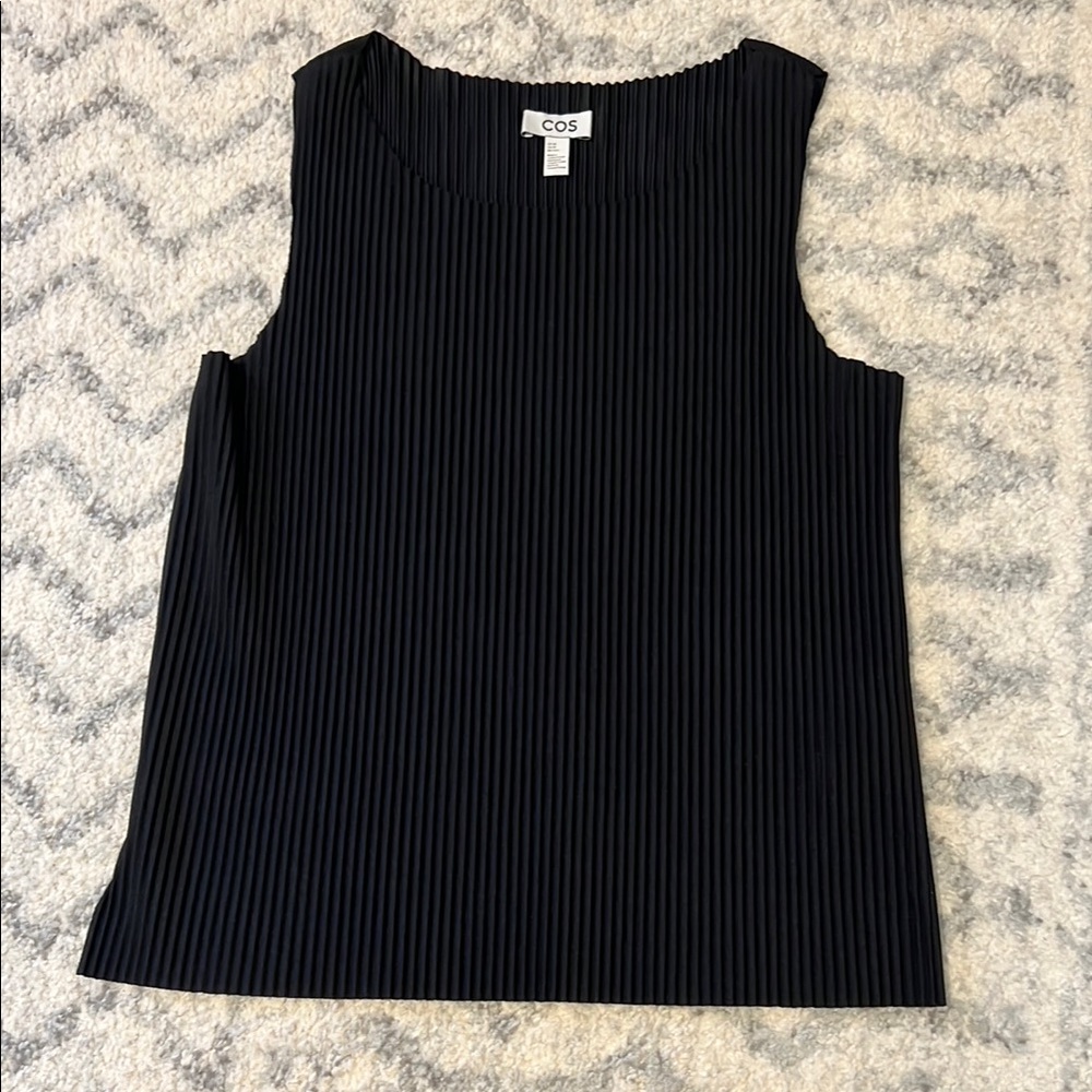 COS Women's Ribbed Black Tank Top